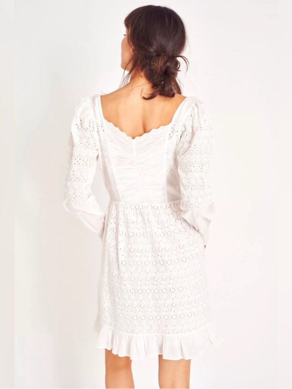 LoveShackFancy Preslina Dress True White Size 2 NWT - Picture 5 of 9